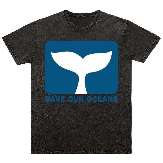 Save Our Oceans red summer Mineral Wash T Shirts