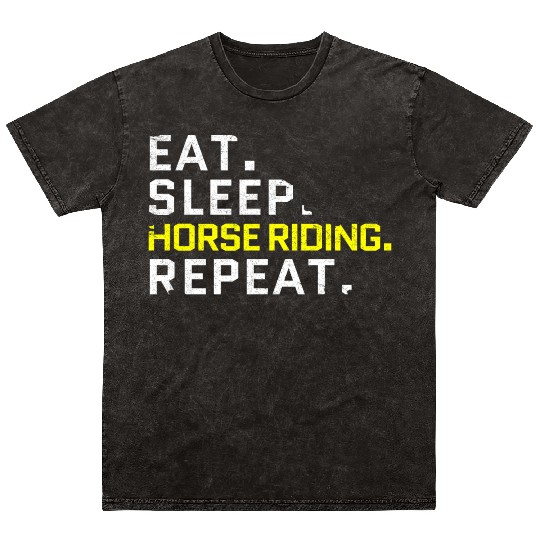 horse racing Mineral Wash T Shirts