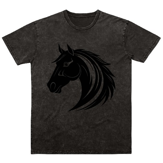 Horse Equine Pony Mineral Wash T Shirts
