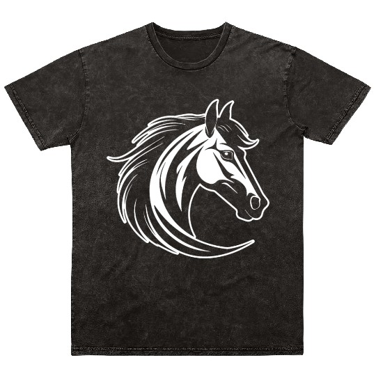 Horse Equine Pony Mineral Wash T Shirts
