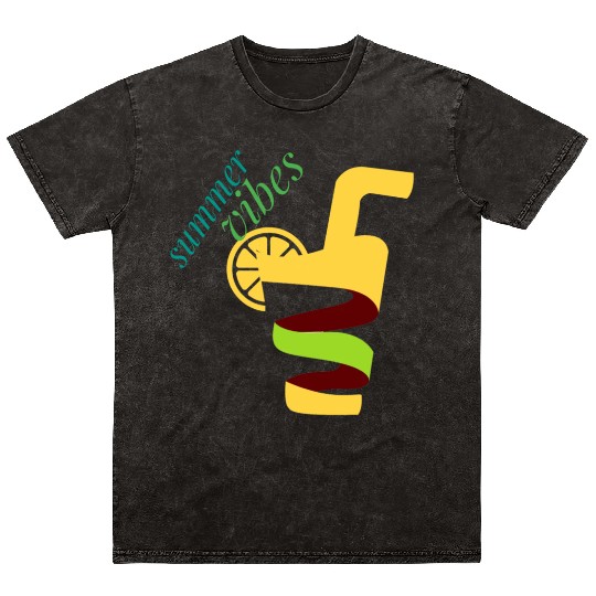 Cool lemon drink summer design Mineral Wash T Shirts