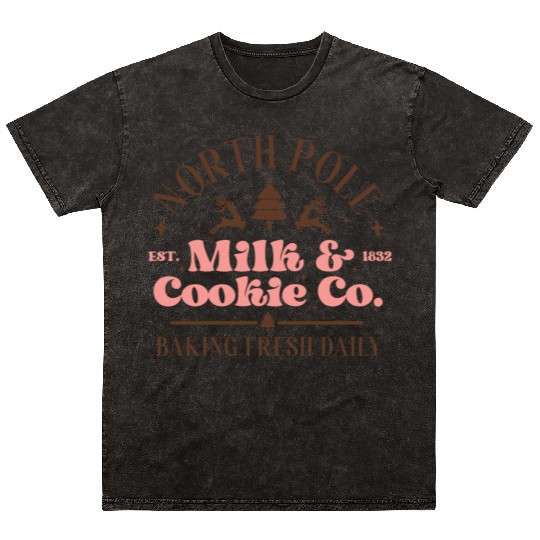 North Pole Milk Cookie Co tumblr green Mineral Wash T Shirts