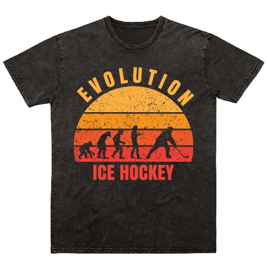 Evolution ice hockey Mineral Wash T Shirts