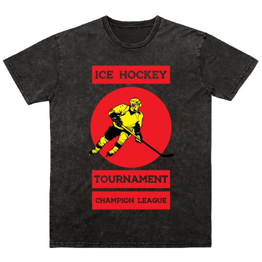 Ice hockey Mineral Wash T Shirts
