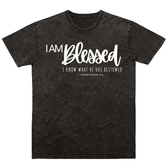 I Am Blessed Mineral Wash T Shirts