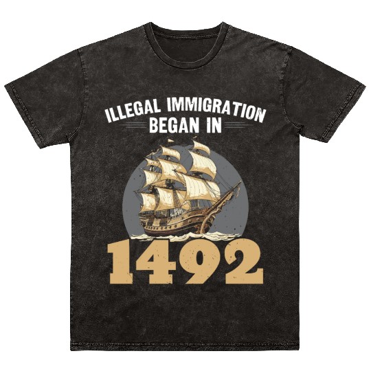 Aboriginal Indians Indigenous Native American Day Mineral Wash T Shirts