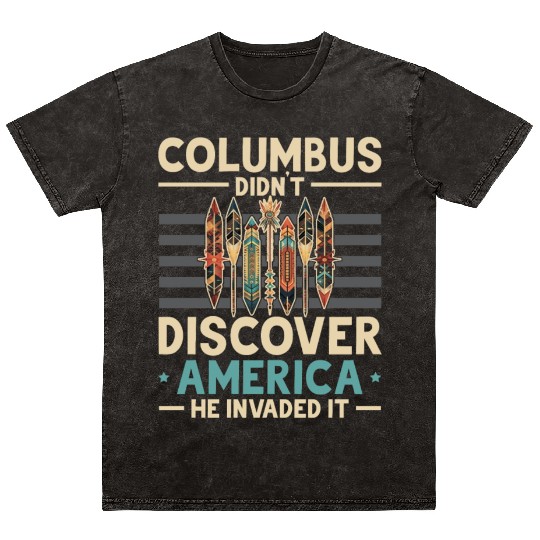 Aboriginal Indians Indigenous Native American Day Mineral Wash T Shirts
