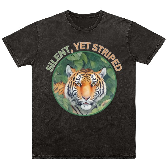 Silent yet striped, beauty of the tiger Mineral Wash T Shirts