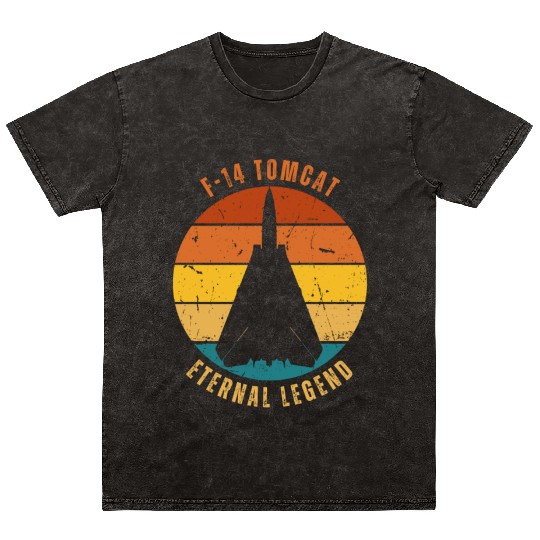 Retro F-14 Tomcat Mineral Wash T Shirts