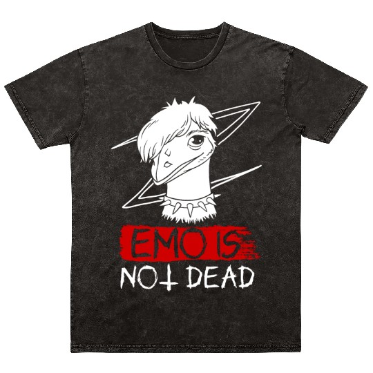 Emo Boy Emo Girl Emu Bird Emocore Punk Aesthetic Mineral Wash T Shirts