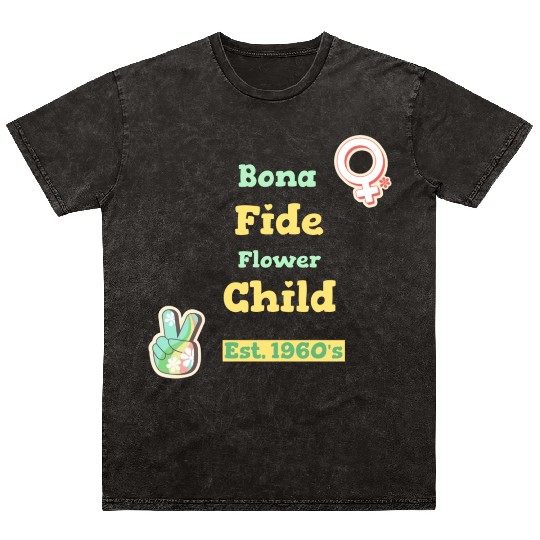 DESIGNBona Fide Flower Child Est 1960s Mineral Wash T Shirts