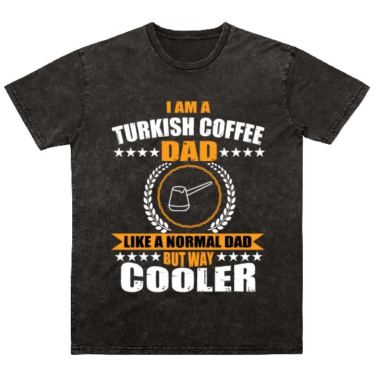 Turkish Coffee Dad Costume Father's Day Mineral Wash T Shirts