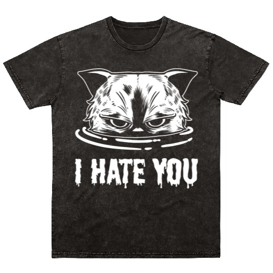 I Hate You Loving Person Gift Mineral Wash T Shirts