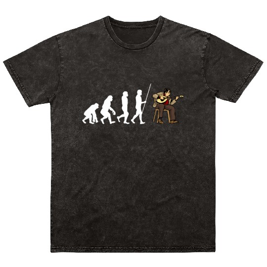 Irish Bouzouki Instrument Greek Mineral Wash T Shirts