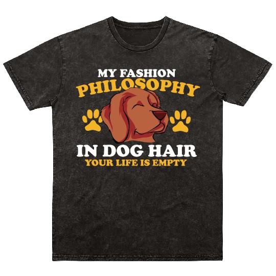 Philosophy Dog Hair Teacher Poetry Science Book Mineral Wash T Shirts