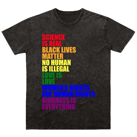 Science Is Real Mineral Wash T Shirts