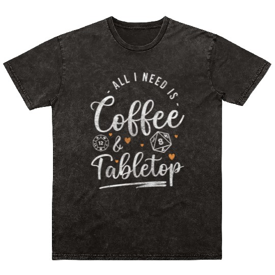 Tabletop Geek Strategy Mineral Wash T Shirts