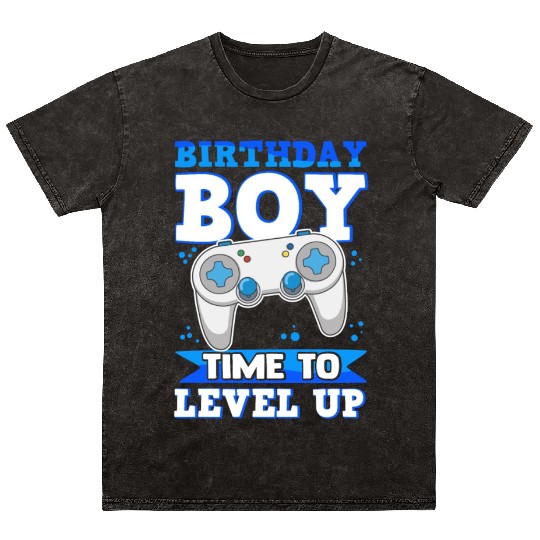 Gaming Gamer Video Games Birthday Boy Mineral Wash T Shirts