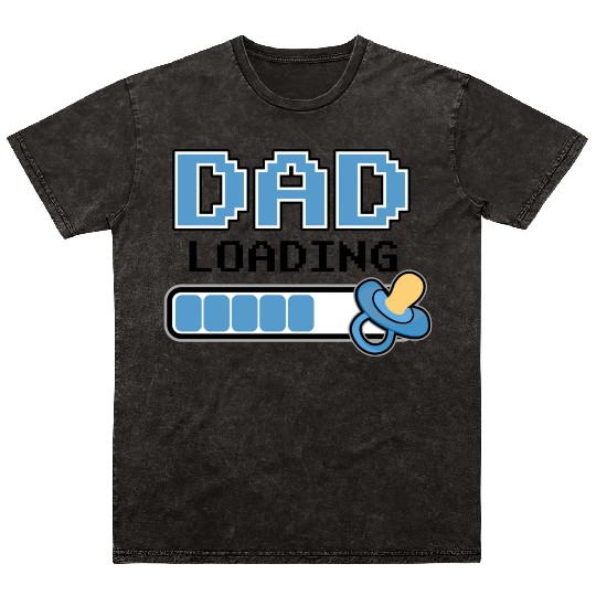 Cute Dad To Be Loading New Father Newborn Baby Mineral Wash T Shirts