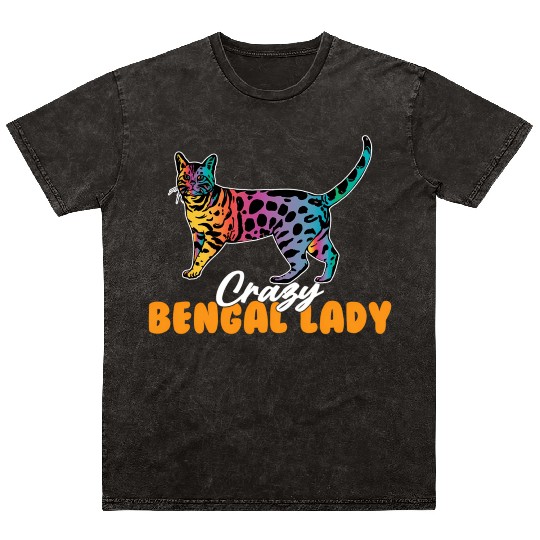 Crazy Bengal Lady Bengal Mineral Wash T Shirts