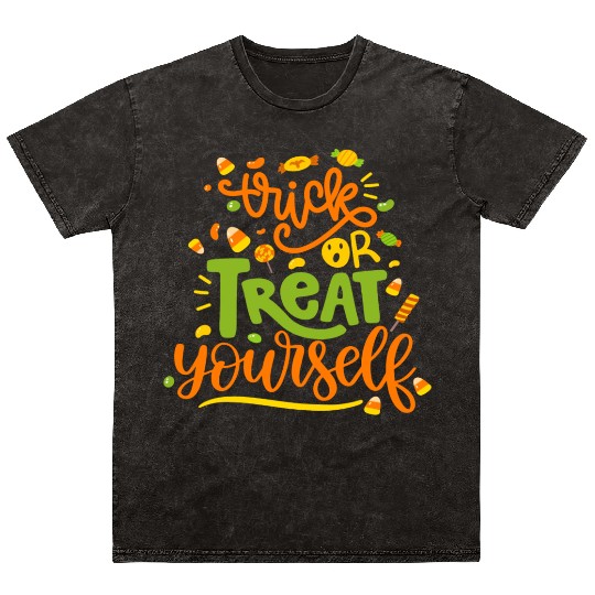 Trick Or Treat Yourself Mineral Wash T Shirts