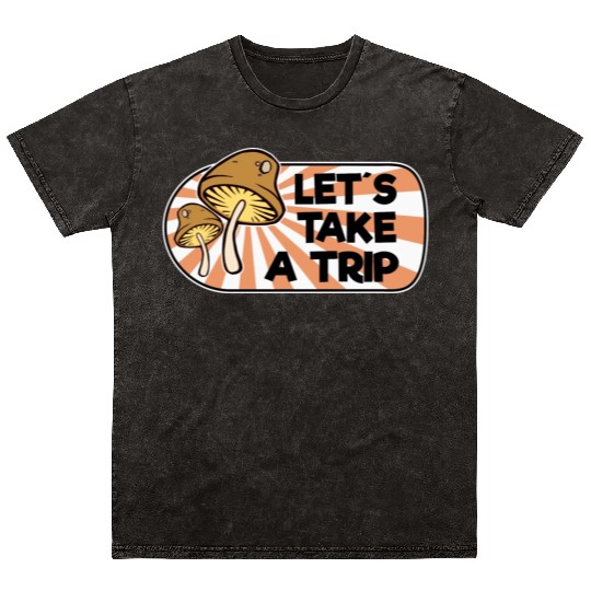 Magic Mushrooms Trip Lsd Hippie Psychedelic Mineral Wash T Shirts