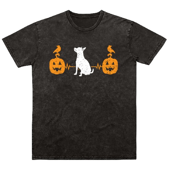 Chihuahua Halloween Puppy Trick Or Treat Dog Lover Mineral Wash T Shirts
