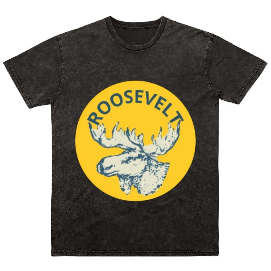 Teddy Roosevelt Bull Moose Py Mineral Wash T Shirts