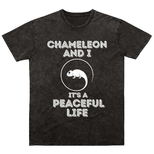 Chameleon and I, It's a Peaceful Life Mineral Wash T Shirts