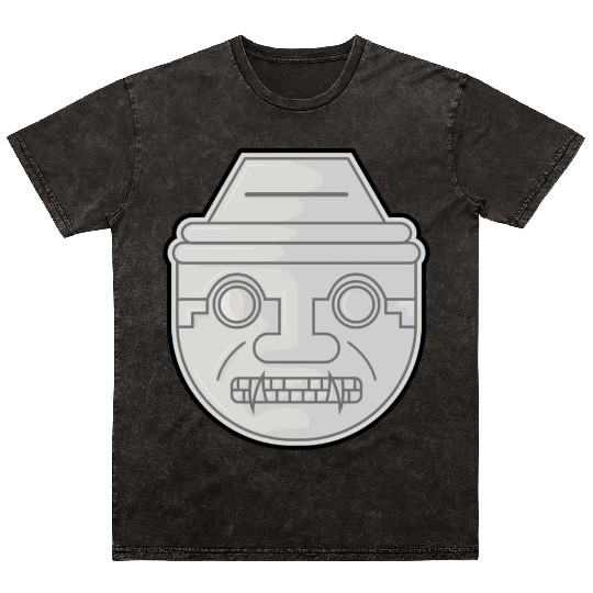 Colombian San Agustin Pre Columbus Indigenous Mineral Wash T Shirts