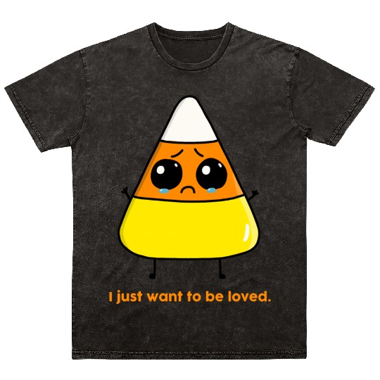 Halloween Gifts Candy Corn Mineral Wash T Shirts