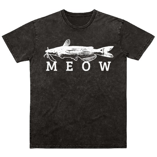 Catfish Meow Catfishing Fishing Fisherman Mineral Wash T Shirts