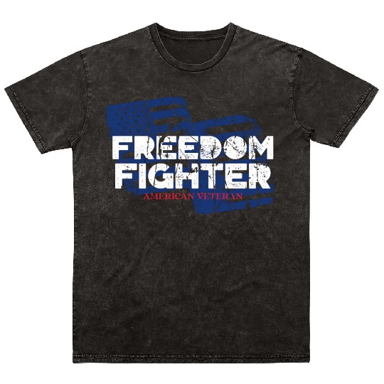 American Veteran | US Veteran | Military Veteran Mineral Wash T Shirts