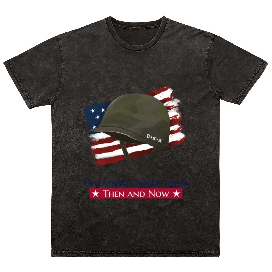 American Veteran | US Veteran | Military Veteran Mineral Wash T Shirts