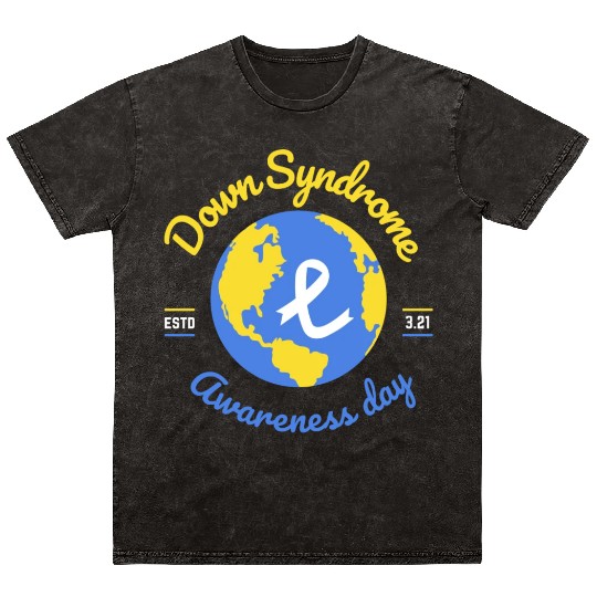 World Down Syndrome Awareness Day Mineral Wash T Shirts