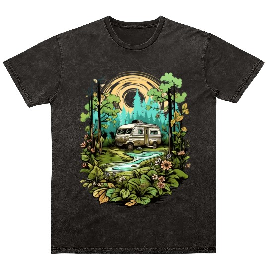 nature, freedom, independent, gift Mineral Wash T Shirts