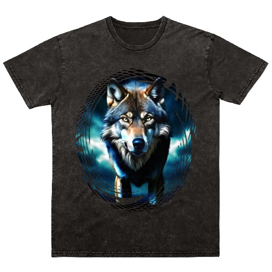The Midnight Wolf Mineral Wash T Shirts