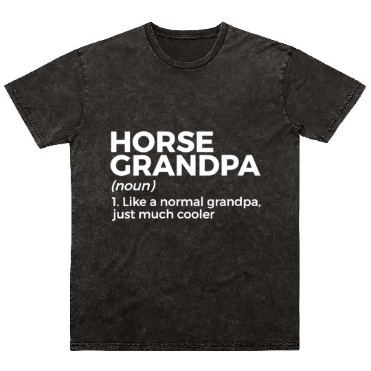 womens horse grandpa definition horse lover v neck Mineral Wash T Shirts