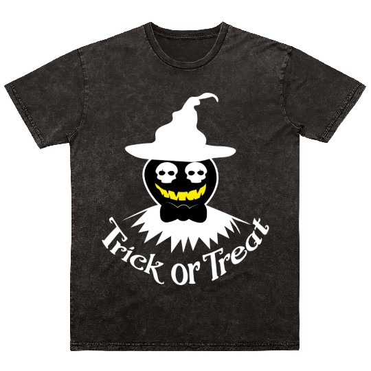 Funny Gentle Witch Ghost Trick Or Treat Gift Mineral Wash T Shirts