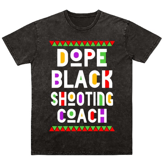 Dope Black Shooting Coach Mineral Wash T Shirts