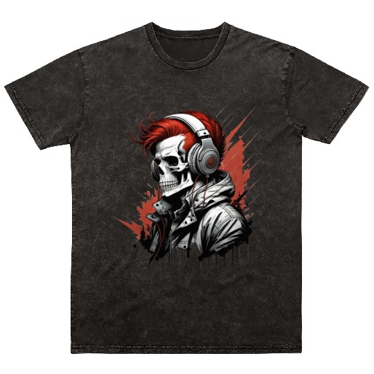 Rebirth of Beats: A Melodic Resurgence in Crimson Mineral Wash T Shirts