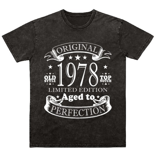 1978 vintage birthday year of birth 1978 gift Mineral Wash T Shirts