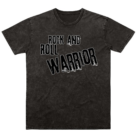 Rock and roll warrior Mineral Wash T Shirts