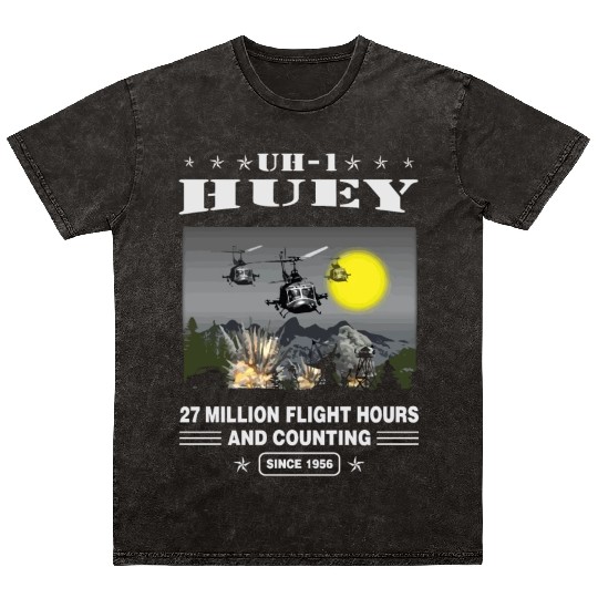 Uh 1 FLight since 1956 Mineral Wash T Shirts