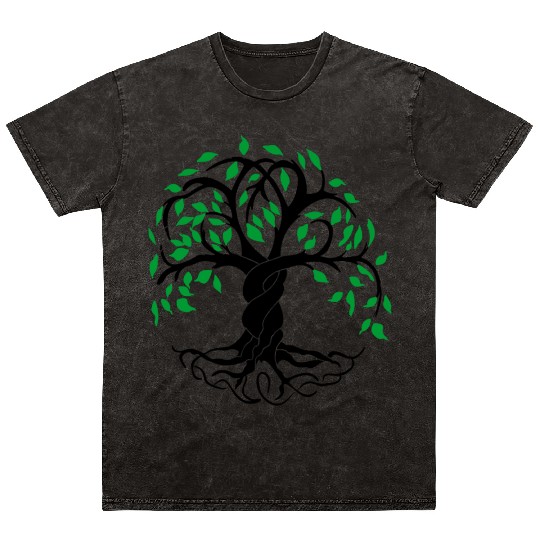 Yggdrasil the tree of life from viking mythology Mineral Wash T Shirts
