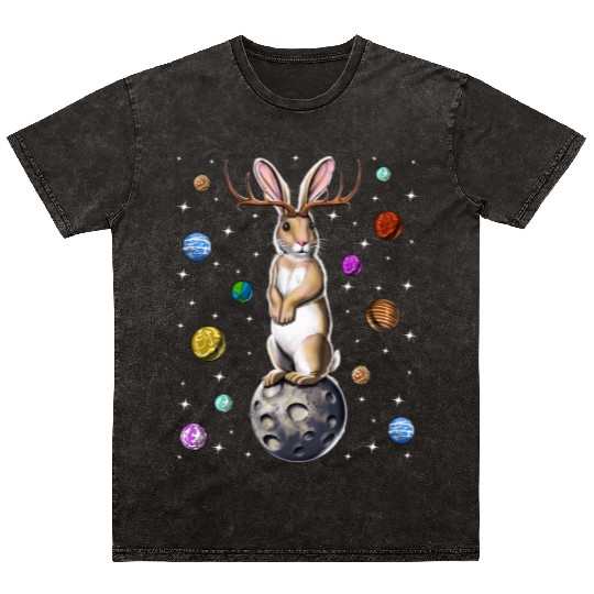 Jackalope Rabbit Mineral Wash T Shirts
