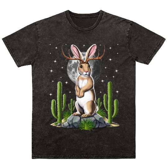 Jackalope Rabbit Mineral Wash T Shirts
