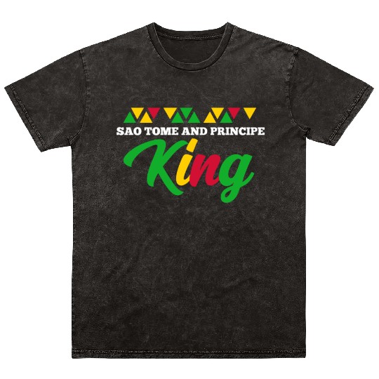 Sao Tome And Principe King Mineral Wash T Shirts