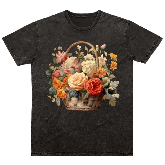 Wild Flowers Mineral Wash T Shirts Design - Funny gift