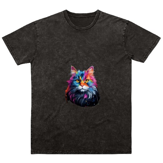 Persian Cat Animal Lover Gift Mineral Wash T Shirts